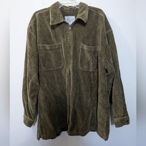 Alaska Wilderness Gear Brown Corduroy Full Zip Trucker Jacket Cotton Mens XXL